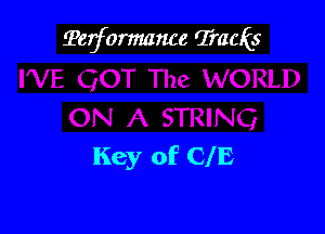 Terformance Tracks

Key of CIE
