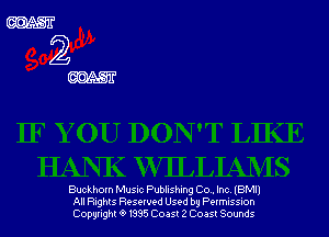 Buckhom Music Publishing Co . Inc. IBM!)
Al Rants Resewed Used by Pumssm
Copgnght 9 1335 (203512 Com SamS