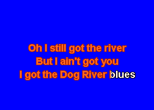 Oh I still got the river

But I ain't got you
I got the Dog River blues