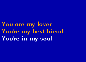 You are my lover

You're my best friend
You're in my soul