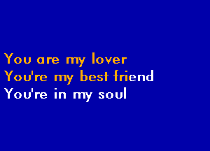 You are my lover

You're my best friend
You're in my soul