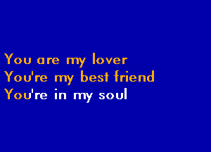 You are my lover

You're my best friend
You're in my soul