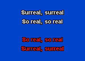 Surreal, surreal

80 real, so real

80 real, so real
Surreal, surreal