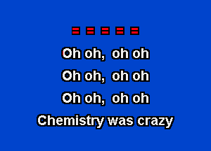 Oh oh, oh oh
Oh oh, oh oh
Oh oh, oh oh

Chemistry was crazy