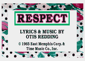 fwrmb o'i

5OgPECT g

0

LYRICS 81 MUSIC BY
OTIS REDDING

La 1965 East Memph1s Corp a 0g

Time Music (10., Inc.

ff W'a'AWo