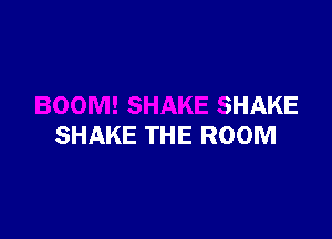 SHAKE

SHAKE THE ROOM