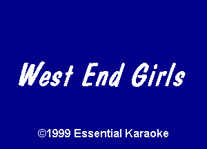 Wegf End 6Mg

CQ1999 Essential Karaoke