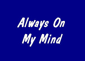 Alltyays Of)

My M1774