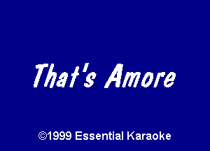7W 3' Aimore

(91999 Essential Karaoke