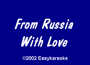 From Russia

W176 lame

(92002 Easykaraoke