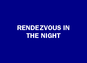 RENDEZVOUS IN

THE NIGHT