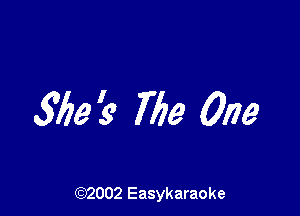5759 '9 The One

(92002 Easykaraoke