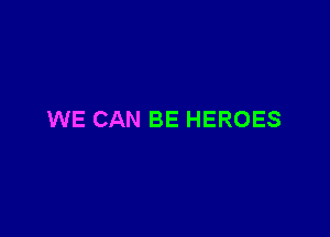 WE CAN BE HEROES