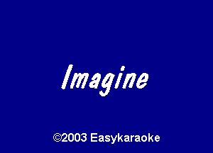 Imagine

(92003 Easykaraoke
