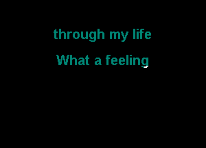 through my life

What a feeling
