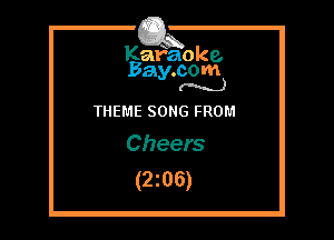 Kafaoke.
Bay.com
(N...)

THEME SONG FROM
Cheers

(zzoe)