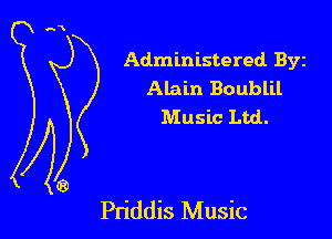 Administered Byz
Alain Boublil
Music Ltd.

Pn'ddis Music