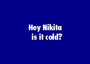 Hey Nikita

is il (old?