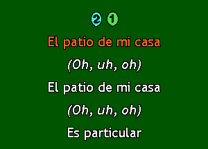 90

El patio de mi casa

(Oh, uh, oh)
El patio de mi casa
(Oh, uh, oh)

Es particular