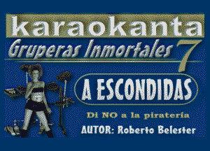 r- ?a AESCGHDIDRS

Styx. Di NOa la pm
AUTOR. Roberio Belesler