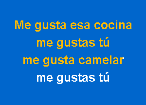 Me gusta esa cocina
me gustas tL'J

me gusta camelar
me gustas tL'I