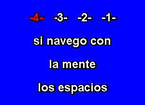 si navego con

la mente

Ios espacios
