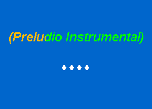 (Preludio InstrumentaO

9069